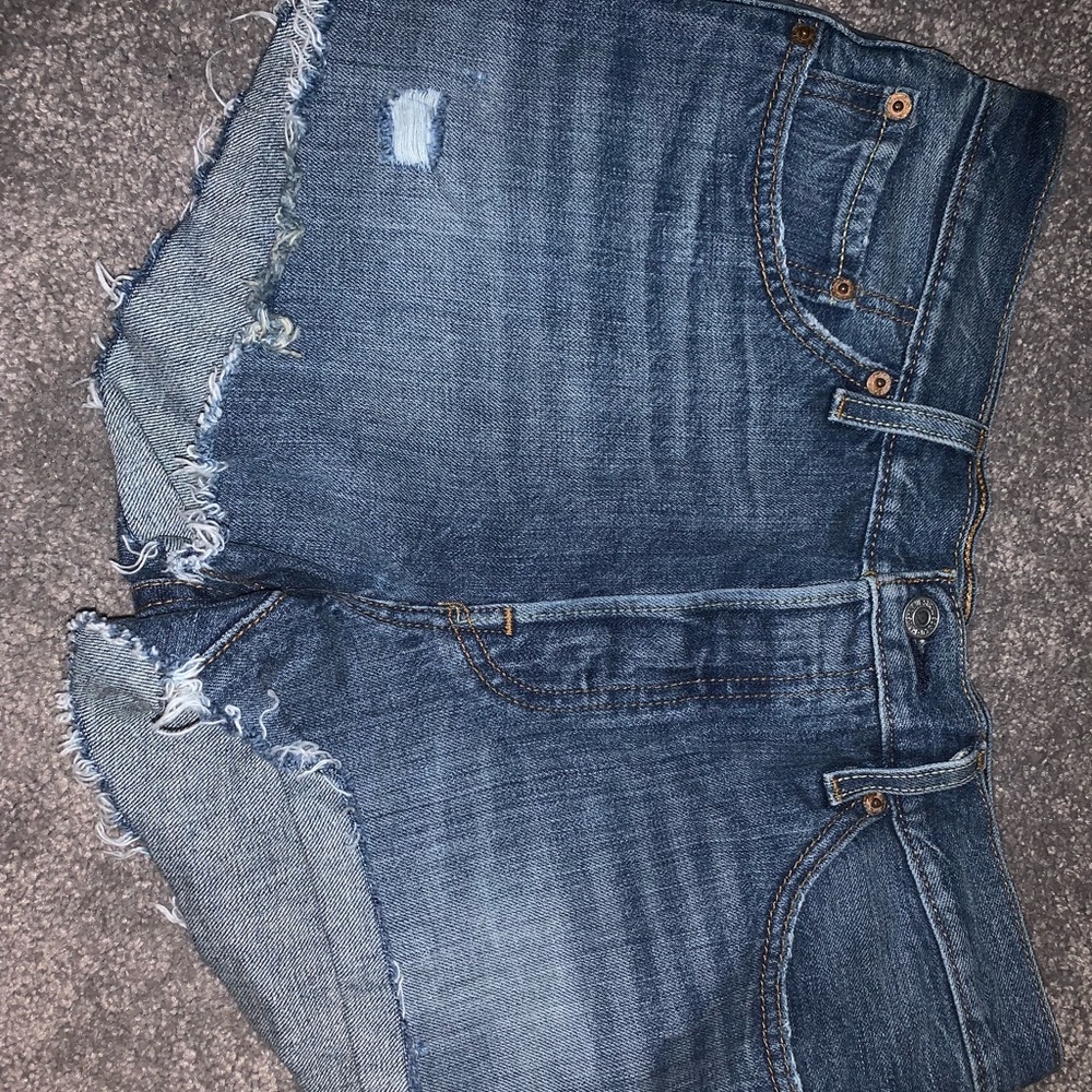 Levi high waisted jean shorts